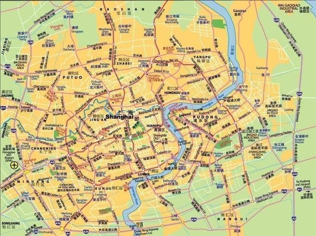 Shanghai airports map